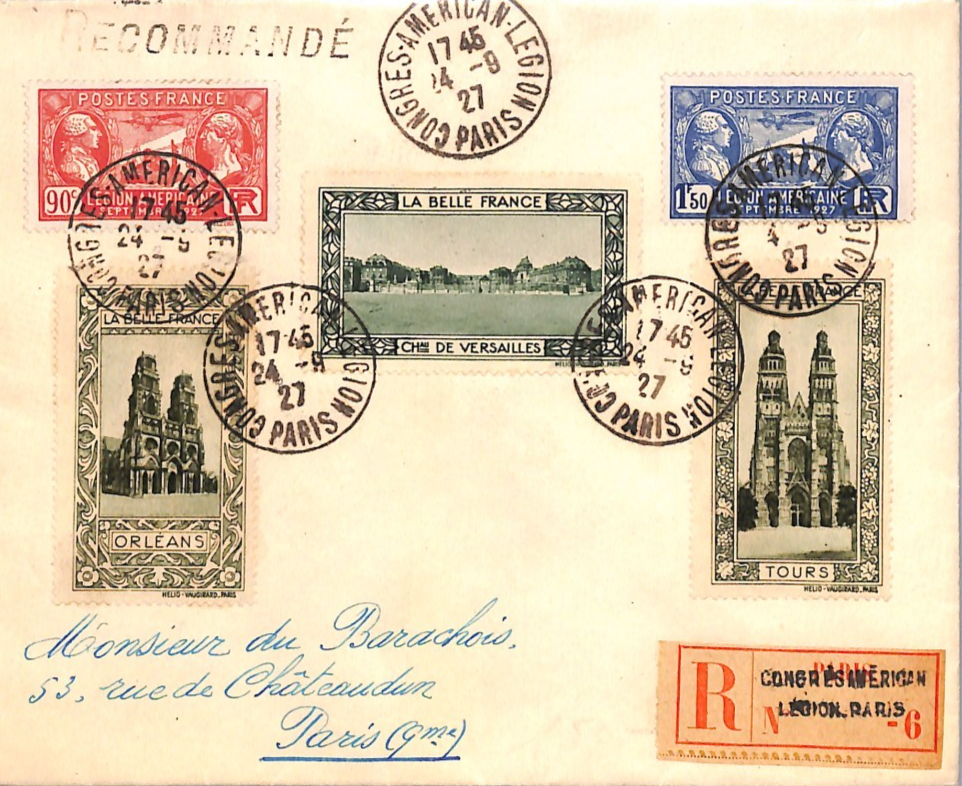 FRANCE *American Legion* 1927 Set Registered CONGRESS CDS & Label WZ265 - Image 6