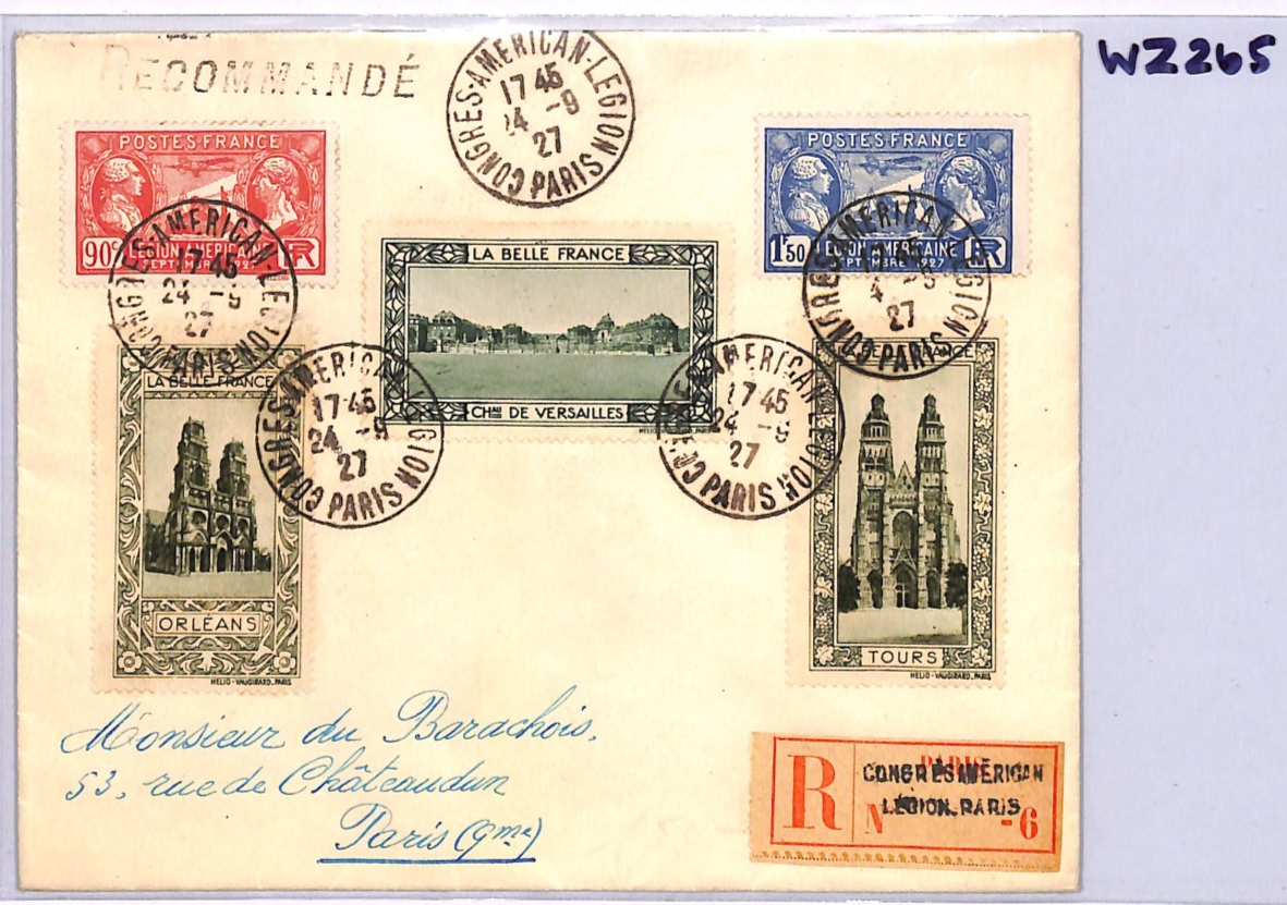 FRANCE *American Legion* 1927 Set Registered CONGRESS CDS & Label WZ265 - Image 8