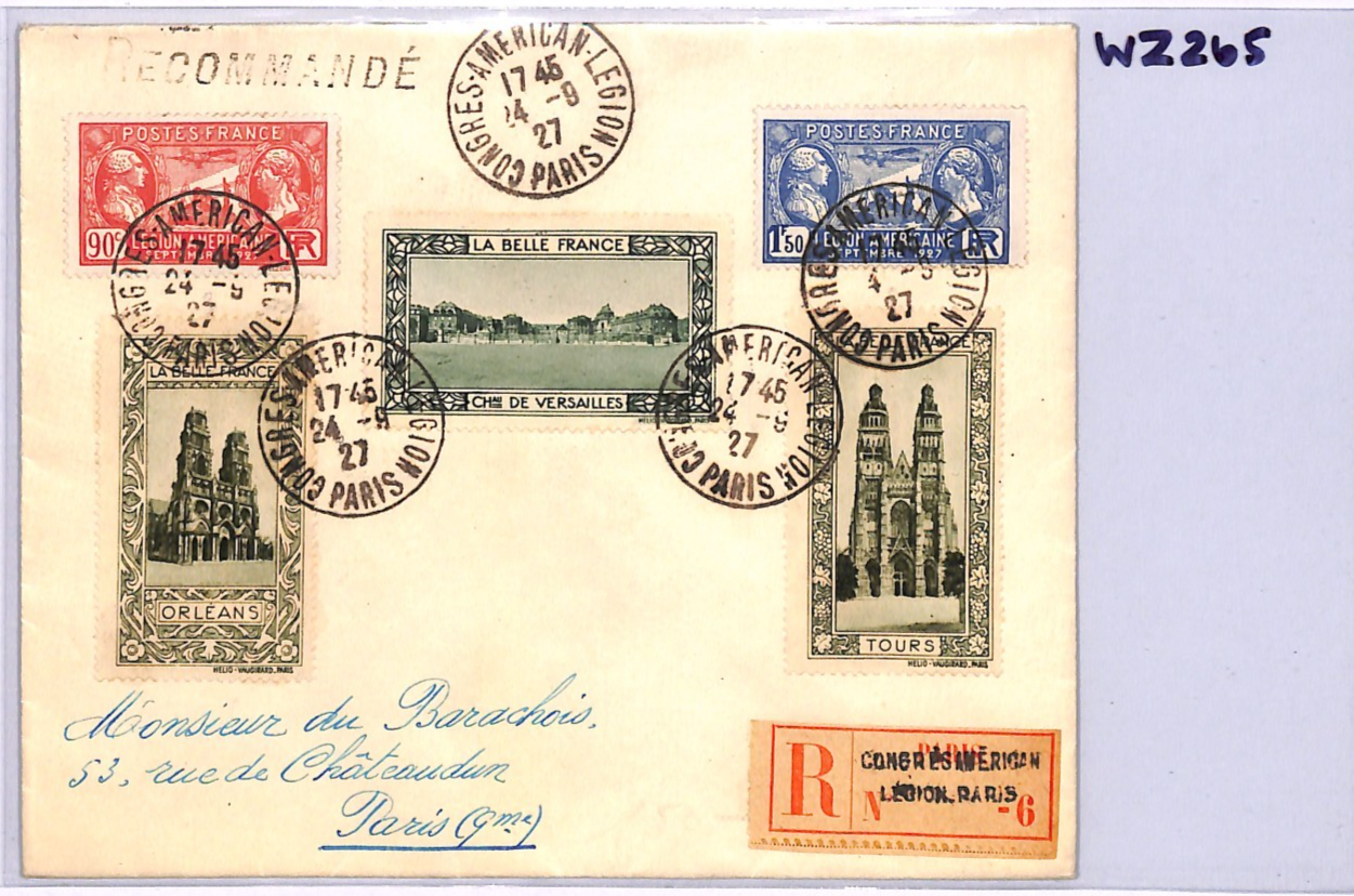 FRANCE *American Legion* 1927 Set Registered CONGRESS CDS & Label WZ265 - Image 10
