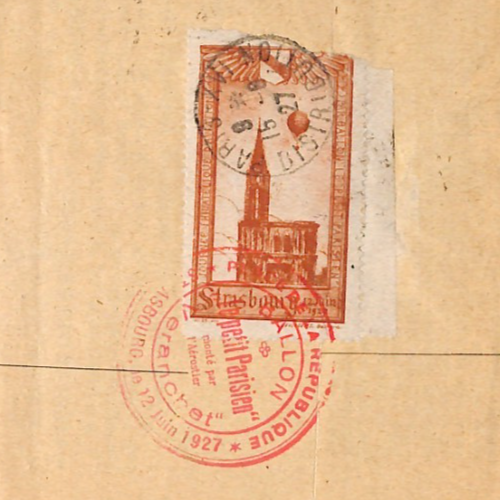 FRANCE BALLON-MONTE *Balloon* Cover Paris 1927 ORPHANS Strip AVIATION YZ147 - Image 6