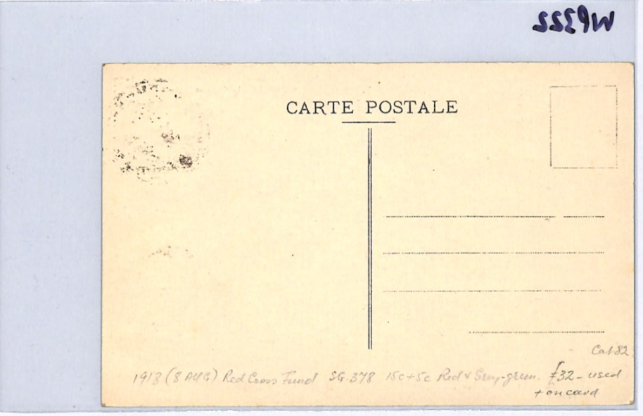 FRANCE CHARITY 15+5c *RED CROSS* Stamp (1918) Postcard VIEW-SIDE Fountain WP322 - Image 12
