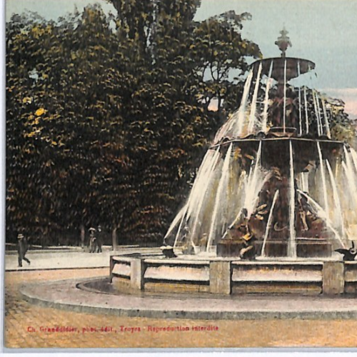 FRANCE CHARITY 15+5c *RED CROSS* Stamp (1918) Postcard VIEW-SIDE Fountain WP322 - Image 6
