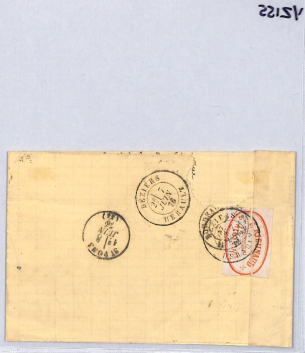FRANCE CLASSIC 25c Ceres Cover Super *ALBI* 1876 CDS Cancel {samwells}YZ155 - Image 14