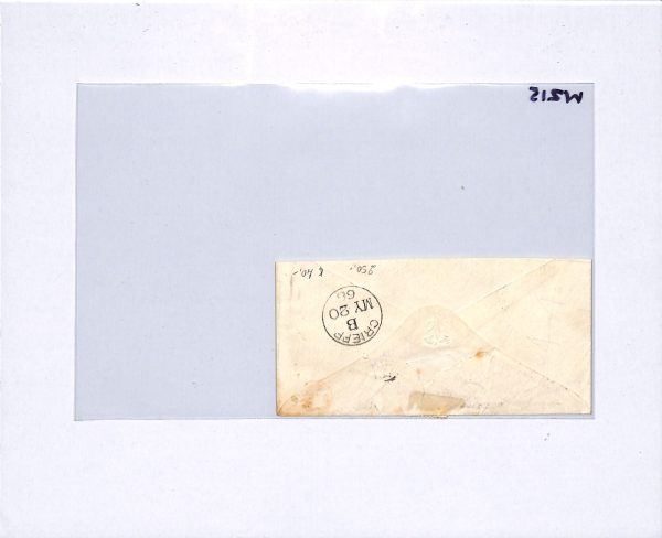 FRANCE CLASSIC Cover 1866 MARITIME *Anchor* LOZENGE Scotland TPO Railway WZ15 - Image 7