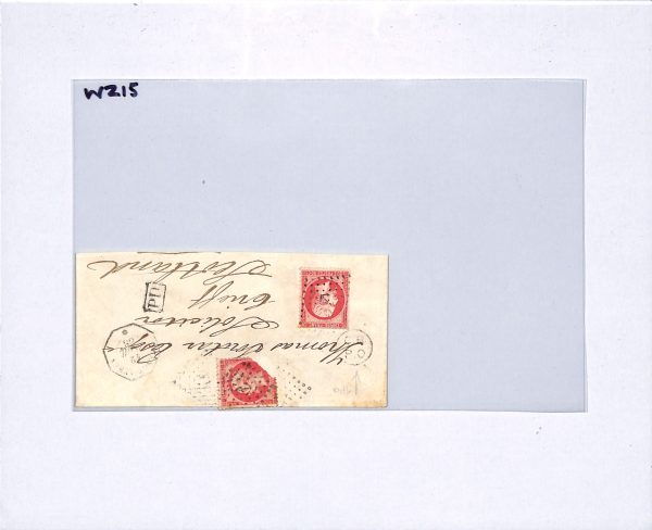 FRANCE CLASSIC Cover 1866 MARITIME *Anchor* LOZENGE Scotland TPO Railway WZ15 - Image 8