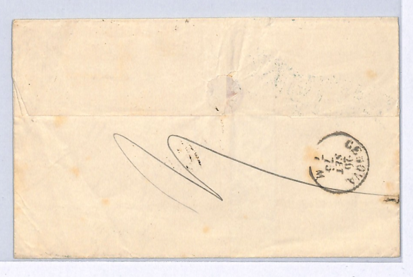 FRANCE CLASSIC Cover Paris Société Générale de Moitessier Neveu 1875 Genoa WZ13 - Image 5