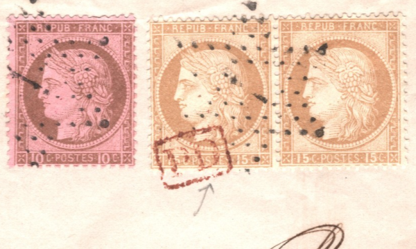 FRANCE CLASSIC Cover Paris Société Générale de Moitessier Neveu 1875 Genoa WZ13