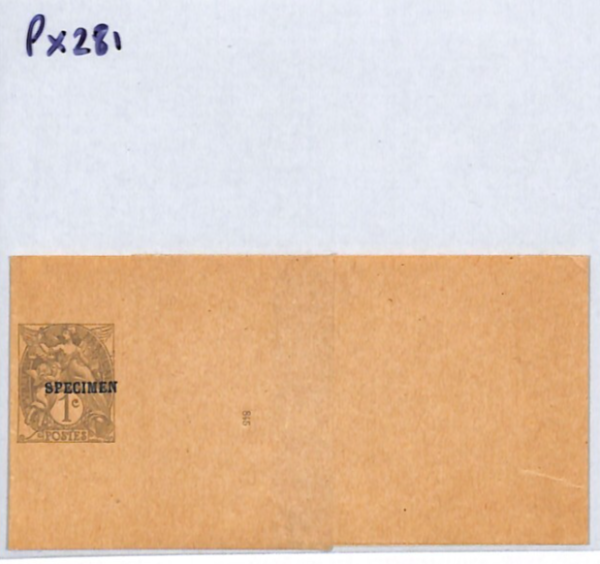 FRANCE Cover Postal Stationery *SPECIMEN* (English Type) 1c Wrapper Band PX281 - Image 8