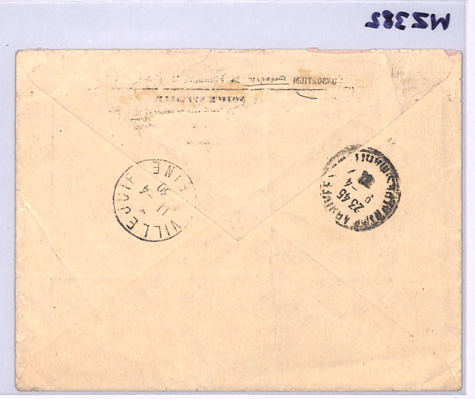 FRANCE Cover *SMILE OF REIMS* 1f50+3f50 Charity Stamp 1930 Nice HEX Cancel WZ382 - Image 10