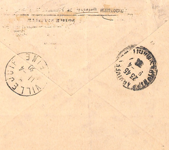 FRANCE Cover *SMILE OF REIMS* 1f50+3f50 Charity Stamp 1930 Nice HEX Cancel WZ382 - Image 5