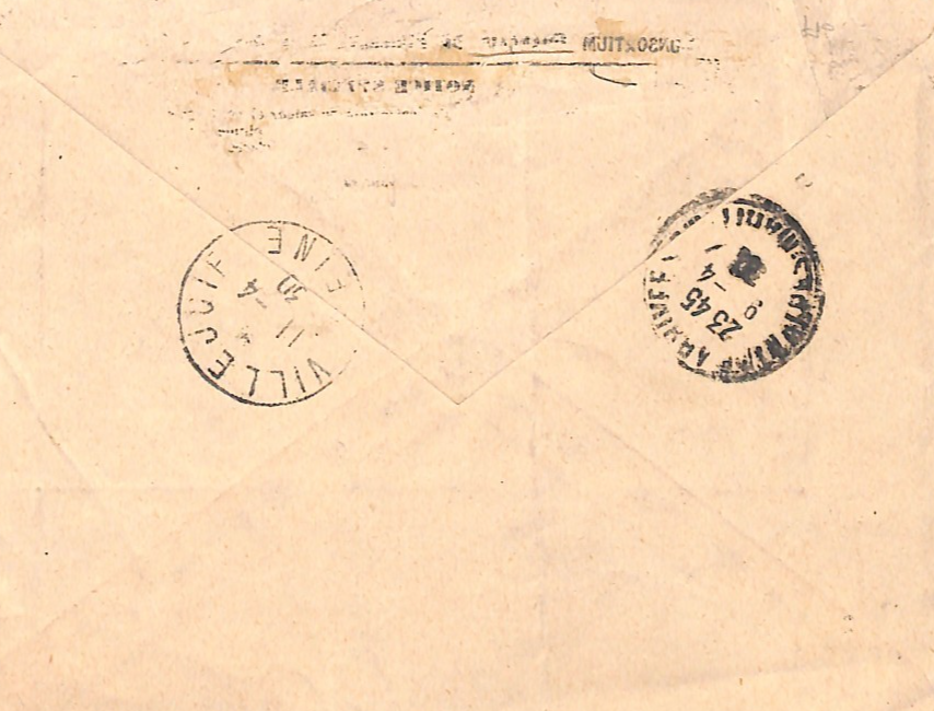 FRANCE Cover *SMILE OF REIMS* 1f50+3f50 Charity Stamp 1930 Nice HEX Cancel WZ382 - Image 7