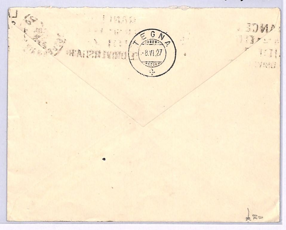 FRANCE Cover *WAR ORPHANS* Charity Stamps 1f+25c HIGH VALUE 1927 Locarno WZ409 - Image 3