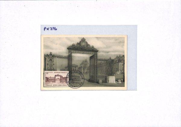 FRANCE FDC MAXI CARD Postcard 1952 *Versailles* GATE First Day {samwells}PX296 - Image 10