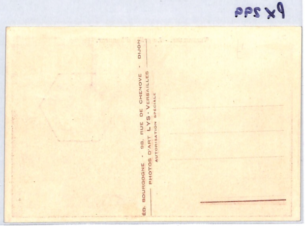 FRANCE MAXI CARD Postcard 1952 Versailles Gate HEX Cancel {samwells-covers}PX299 - Image 8