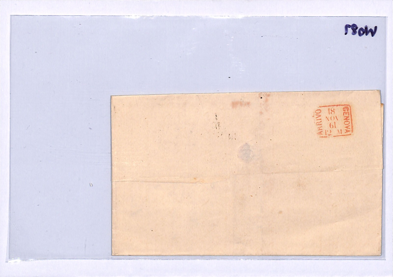 FRANCE Maritime ITALY Cover 1861 *PAQUEBOT BLIDAH* Genova Ship Letter WO87 - Image 6