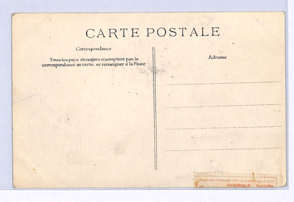 FRANCE PIONEER AVIATION Postcard Bar-le-Duc Label 1910 Unused{samwells}XF272 - Image 3