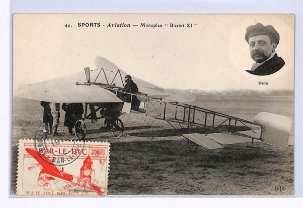 FRANCE PIONEER AVIATION Postcard Bar-le-Duc Label 1910 Unused{samwells}XF272