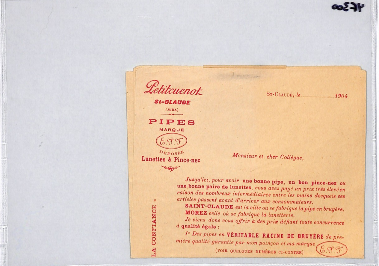 FRANCE Pipe Advertisement 1903 *INTACT WRAPPER BAND* Rare IMPRIMES CDS YF300 - Image 11