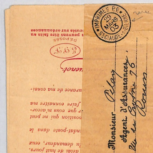 FRANCE Pipe Advertisement 1903 *INTACT WRAPPER BAND* Rare IMPRIMES CDS YF300 - Image 5