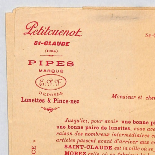 FRANCE Pipe Advertisement 1903 *INTACT WRAPPER BAND* Rare IMPRIMES CDS YF300 - Image 6