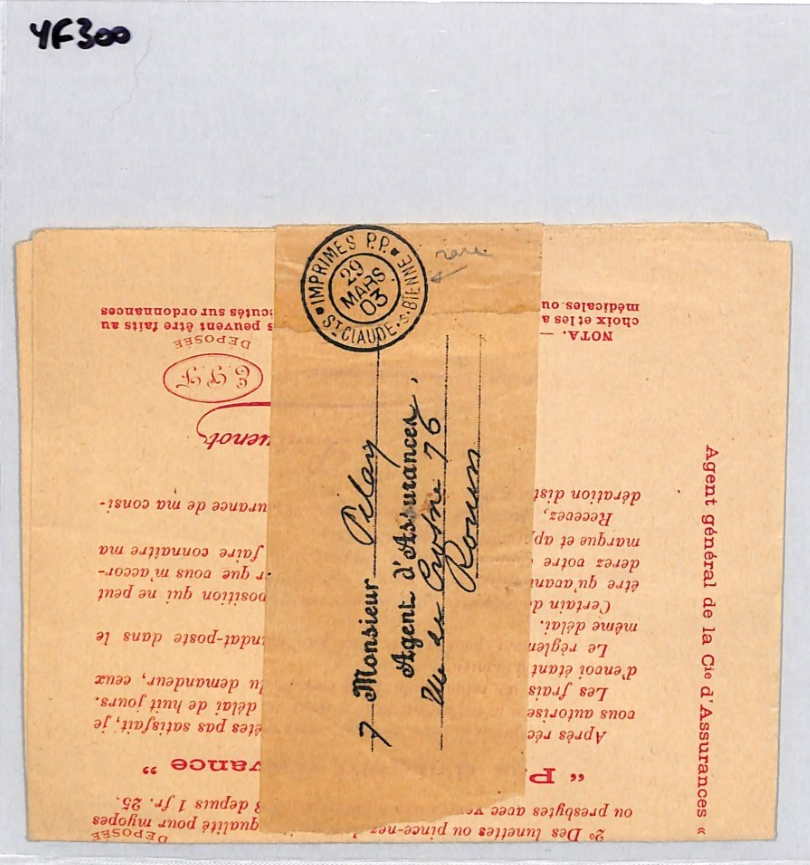 FRANCE Pipe Advertisement 1903 *INTACT WRAPPER BAND* Rare IMPRIMES CDS YF300 - Image 8