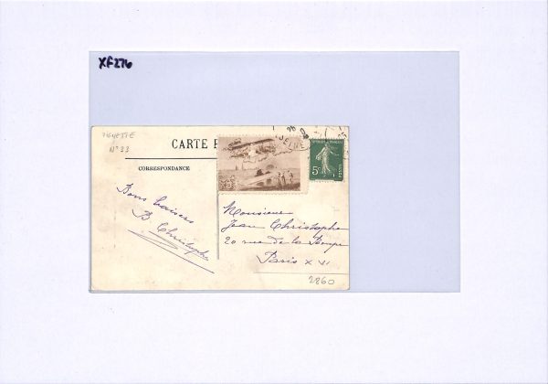 FRANCE Postcard 1910 Rouen SEMAINE D'AVIATION Label Brown {Silhombra V36}XF276 - Image 10