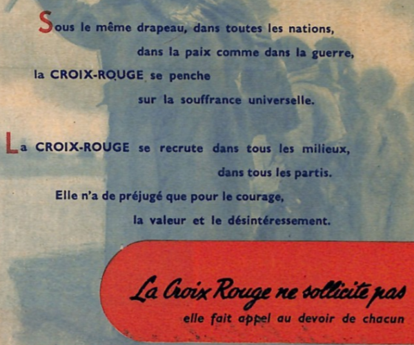 FRANCE Red Cross Congress Advertisement 1949 {samwells-covers}YF314 - Image 7