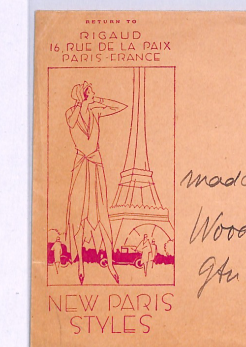 FRANCE Rigaud ADVERT Cover *PARIS FASHION* New Styles 30c PASTEUR 1931 USA WZ410 - Image 5