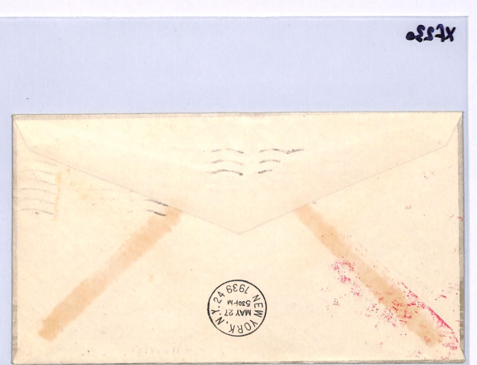 FRANCE TRANSATLANTIC Air 1939 Cover *CLIPPER* Illustrated FIRST FLIGHT USA XF230 - Image 8