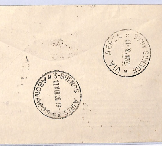 FRANCE *TRANSATLANTIC* Air Mail 1928 Cover ARGENTINA 1f Sower Block{8} XF229 - Image 6