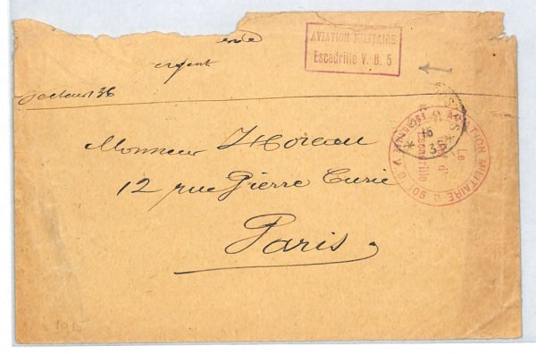 FRANCE WW1 AIR FORCES Cover *AVIATION MILITAIRE ESCADRILLE VB5* Military XT171 - Image 4