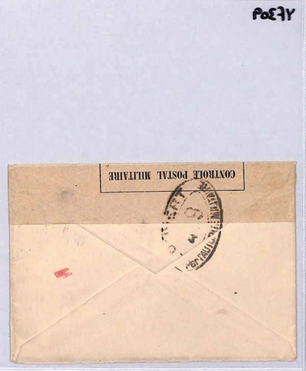 FRANCE WW1 Censor Cover 10c+5c *RED CROSS* Charity POW AGENCY Geneva 1917 YF309 - Image 12