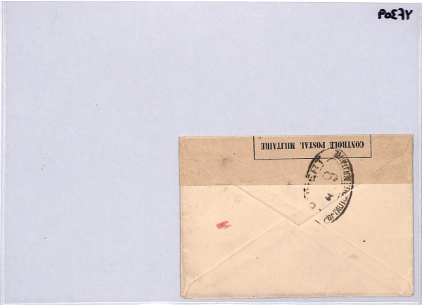 FRANCE WW1 Censor Cover 10c+5c *RED CROSS* Charity POW AGENCY Geneva 1917 YF309 - Image 14