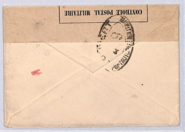 FRANCE WW1 Censor Cover 10c+5c *RED CROSS* Charity POW AGENCY Geneva 1917 YF309 - Image 5