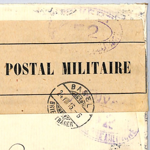 FRANCE WW1 Cover PATRIOTIC *FLAG* Alsace SOWER Censor Reg 1916 2c Block WZ246 - Image 5