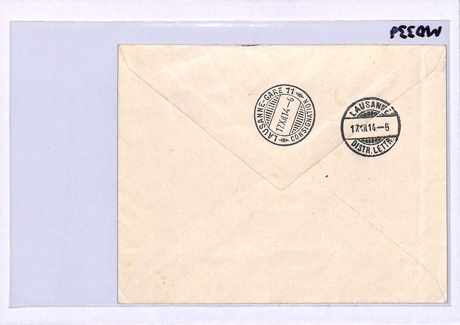FRANCE WW1 Cover RED CROSS Sower MIXED FRANKING Surcharges 1914 Pontarlier WD339 - Image 6