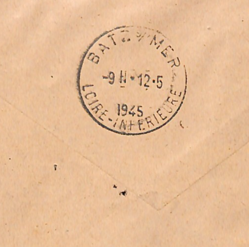 FRANCE WW2 Cover *LIBERATION* Overprints La Baule 1945 Registered {Signed}WF241 - Image 6