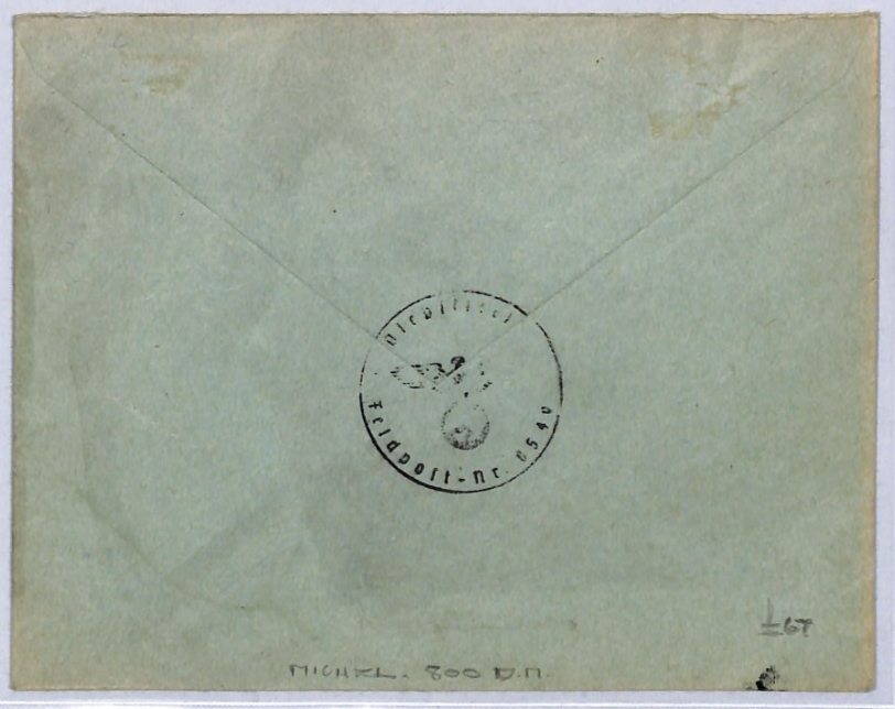 FRANCE WW2 Military Cover *FRENCH LEGION* ANTI-BOLSCHEVIC Germany Feldpost YF229 - Image 4