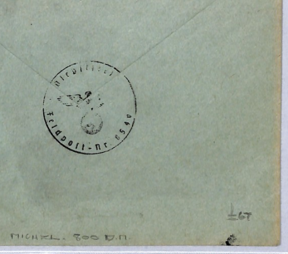 FRANCE WW2 Military Cover *FRENCH LEGION* ANTI-BOLSCHEVIC Germany Feldpost YF229 - Image 8