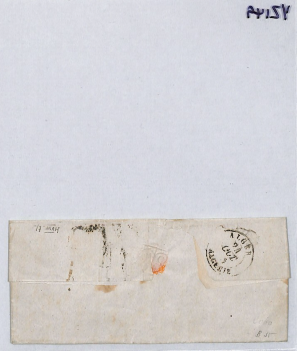 FRANCE/ALGERIA MARITIME Cover Marseille 1848 *BATEAU-VAPEUR* CDS STEAMSHIP YZ149 - Image 14