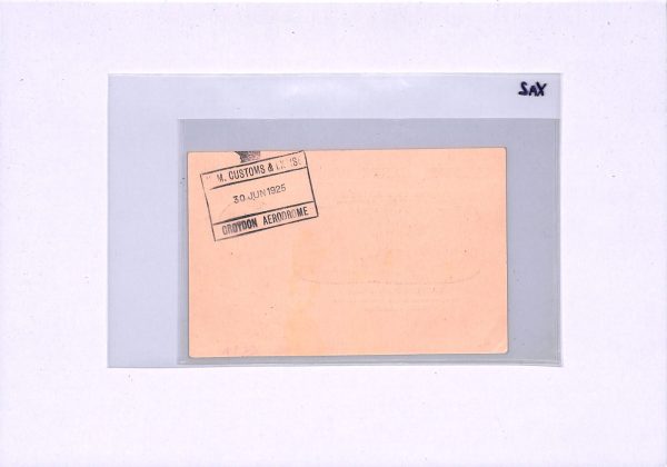 FRANCE/GB Air Mail AVIATION ART Card 1925 FIRST FLIGHT Paris-London BAJAC XA2 - Image 9