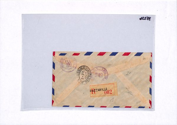 FRENCH CONGO Air HIGH VALUES Cover 1947 Planes *FLYING BOATS* France Cols YF236 - Image 13