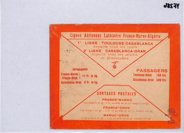 FRENCH MOROCCO Registered Air Mail Cover Casablanca 1925 France {samwells)YF286 - Image 11