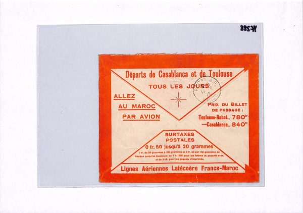 FRENCH MOROCCO Registered Air Mail Cover Fez-Batha 1923 France {samwells)YF288 - Image 13