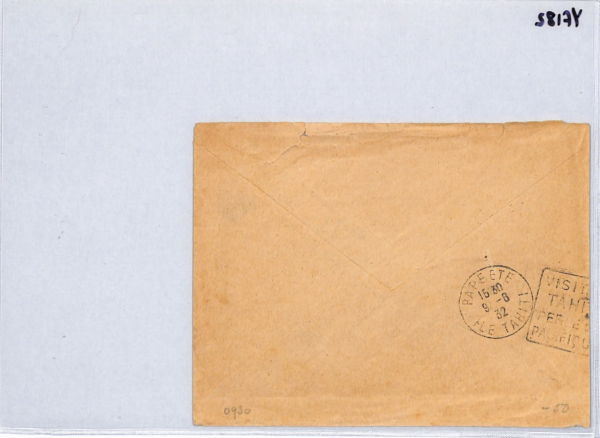 FRENCH POLYNESIA Cover *ILE NUKA HIVA* 1932 CDS Tahiti France Cols Holland YF182 - Image 12