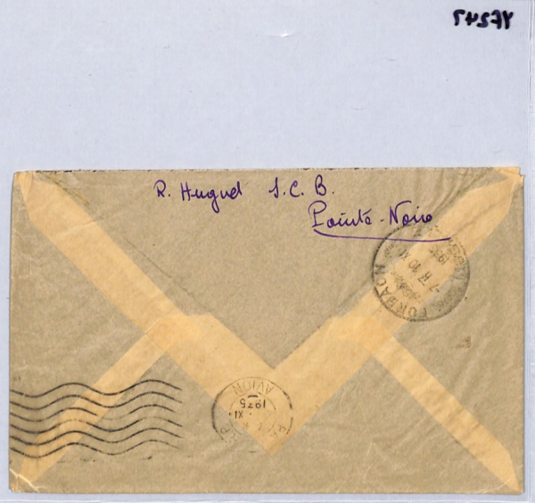GABON Cover FANG WOMAN *AEF* Overprint HIGH VALUES Air 1935 France Cols YF247 - Image 12