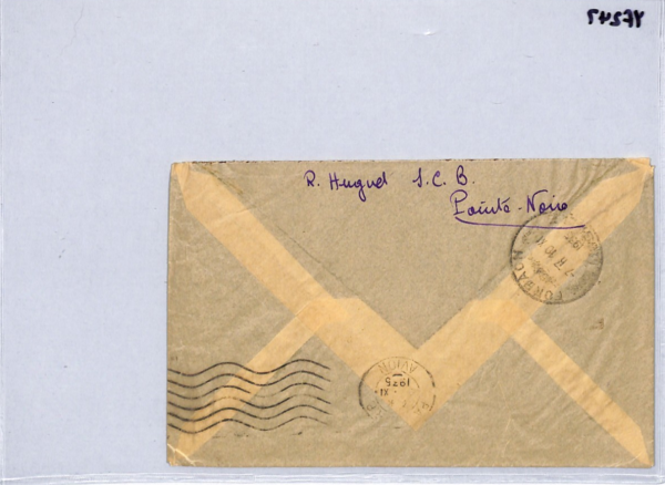 GABON Cover FANG WOMAN *AEF* Overprint HIGH VALUES Air 1935 France Cols YF247 - Image 14