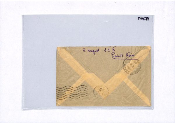 GABON Cover FANG WOMAN *AEF* Overprint HIGH VALUES Air 1935 France Cols YF247 - Image 16