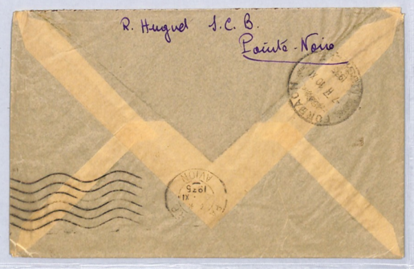 GABON Cover FANG WOMAN *AEF* Overprint HIGH VALUES Air 1935 France Cols YF247 - Image 5