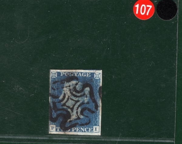 GB 1840 TWO PENCE BLUE QV Stamp SG.5 2d Plate 2 (PI) DS8 Cat £1,000 REDB107 - Image 4